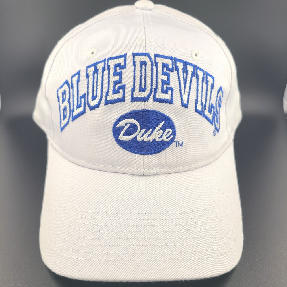 Vintage Zephyr Duke Blue Devils NCAA Baseball Cap Mens White Blue Snapback Hat
